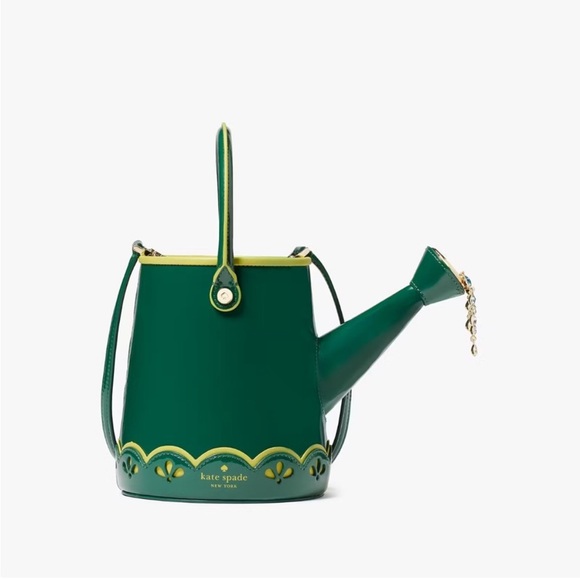 kate spade Handbags - ♠️kate spade Harvest Time Watering Can Patent Fabric Crossbody, Green Multi NWT